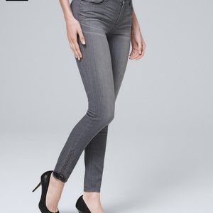SOLD ON MERCARI classic rise gray skinny ankle jeans white house bl
